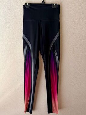 PINK Victoria's Secret Ultimate Ombre Mesh Leggings Women XS Black Purple Orange